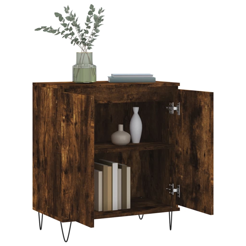Komoda boja dimljenog hrasta 60 x 35 x 70 cm konstruirano drvo