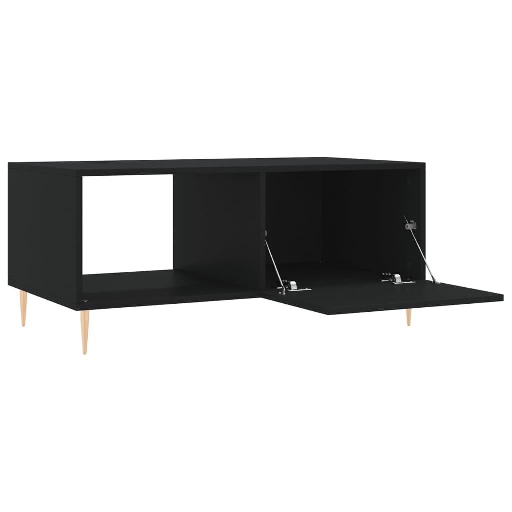 Stolić za kavu crni 90x50x40 cm od konstruiranog drva