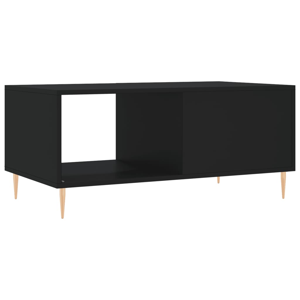 Stolić za kavu crni 90x50x40 cm od konstruiranog drva