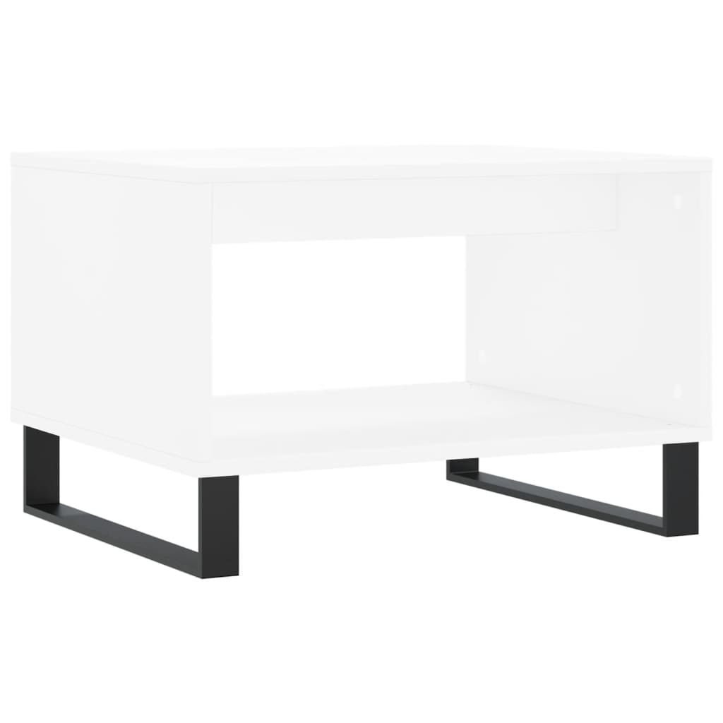 Stolić za kavu bijeli 60 x 50 x 40 cm od konstruiranog drva