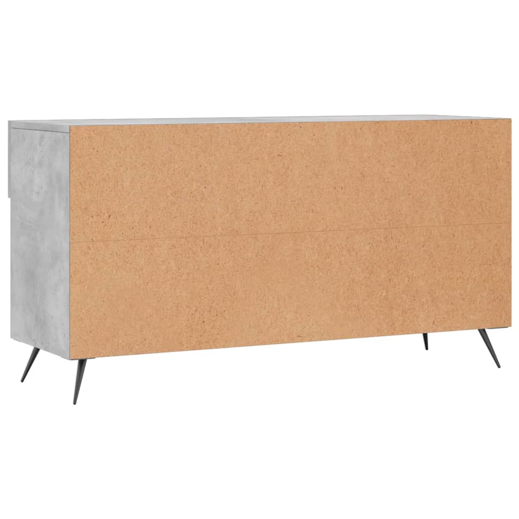 Klupa za cipele siva boja betona 102x35x55 cm konstruirano drvo