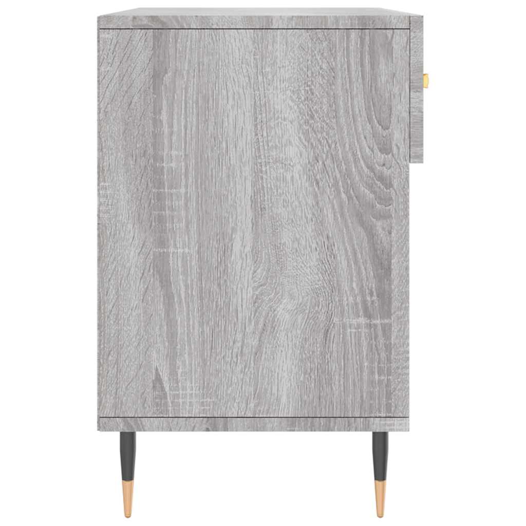 Klupa za cipele siva boja hrasta 102x35x55 cm konstruirano drvo