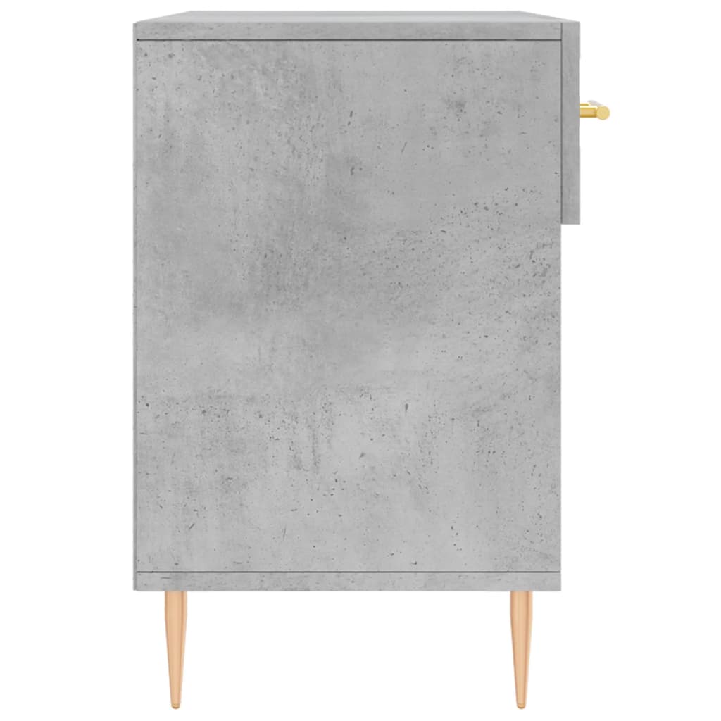Klupa za cipele siva boja betona 102x35x55 cm konstruirano drvo