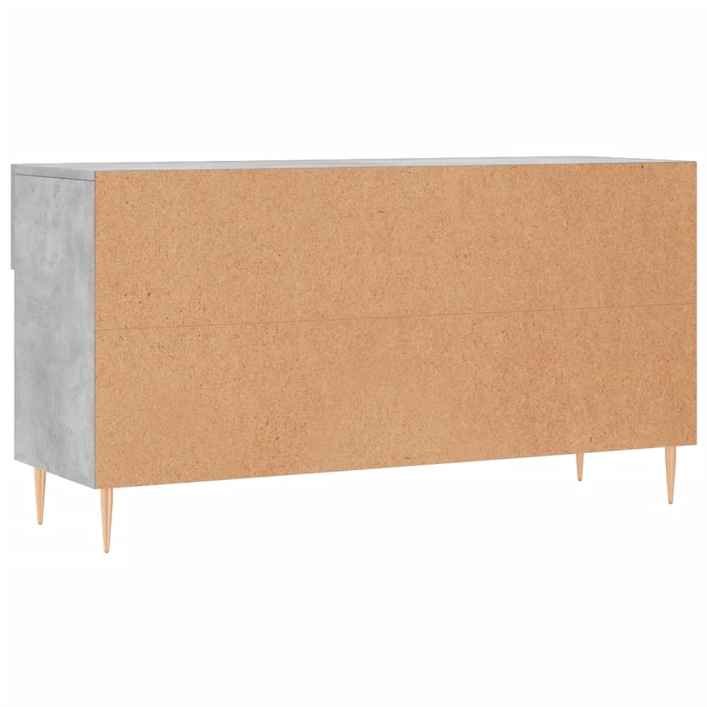 Klupa za cipele siva boja betona 102x35x55 cm konstruirano drvo