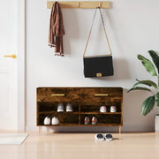 Klupa za cipele boja hrasta 102 x 35 x 55 cm konstruirano drvo