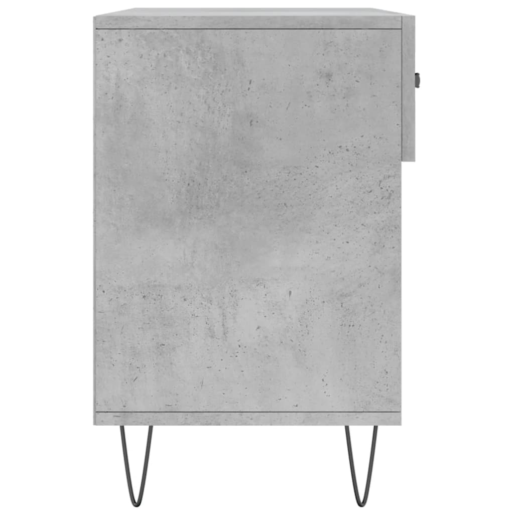 Klupa za cipele siva boja betona 102x35x55 cm konstruirano drvo