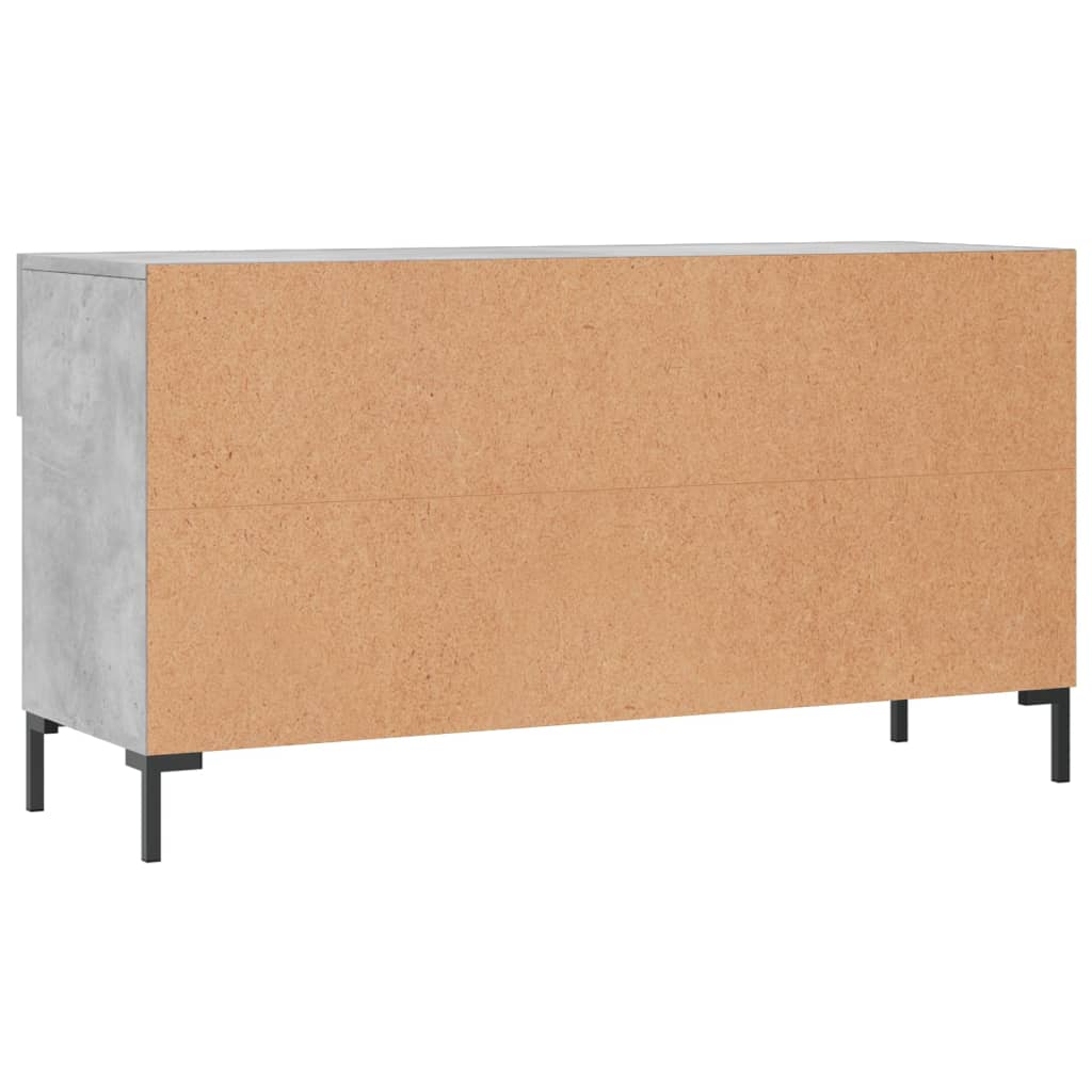 Klupa za cipele siva boja betona 102x35x55 cm konstruirano drvo