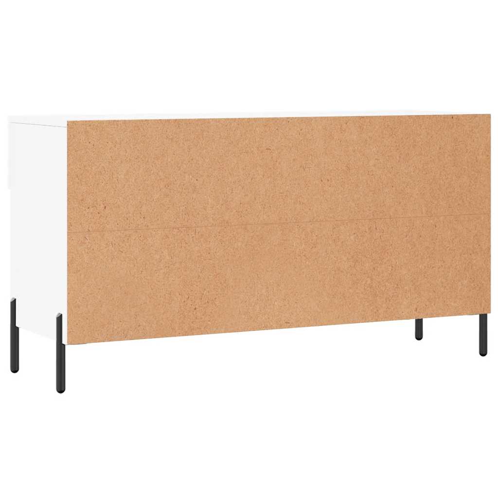 Klupa za cipele bijela 102 x 35 x 55 cm od konstruiranog drva