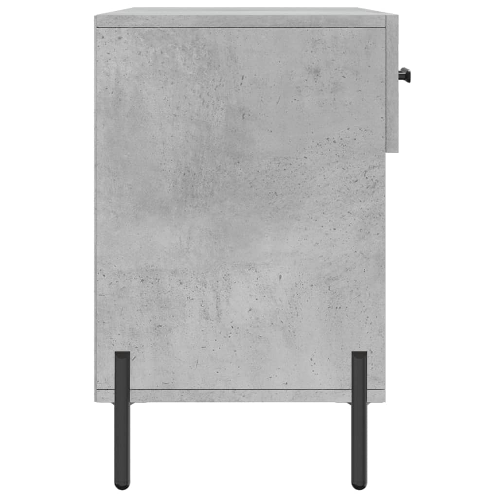 Klupa za cipele siva boja betona 102x35x55 cm konstruirano drvo
