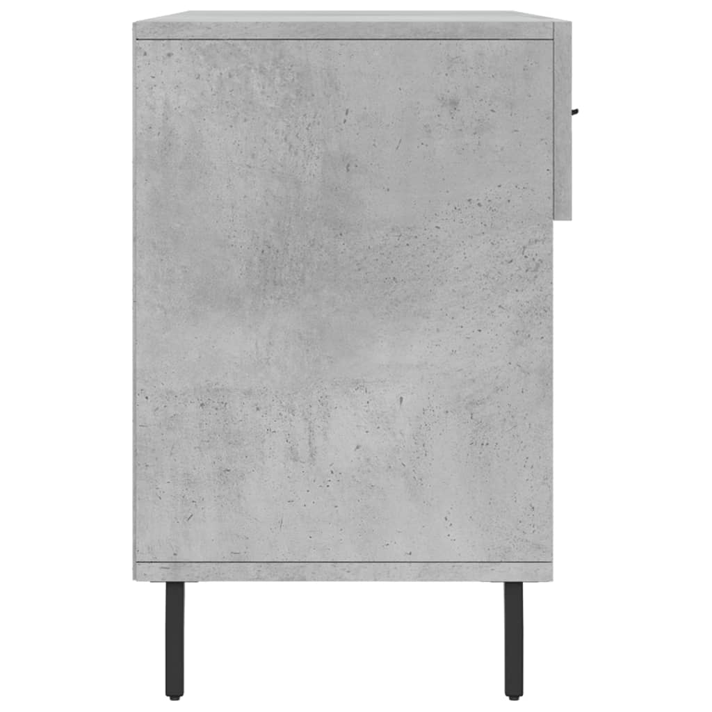 Klupa za cipele siva boja betona 102x35x55 cm konstruirano drvo