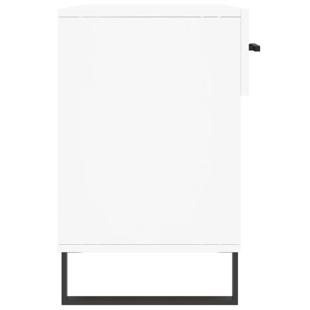 Klupa za cipele bijela 102 x 35 x 55 cm od konstruiranog drva