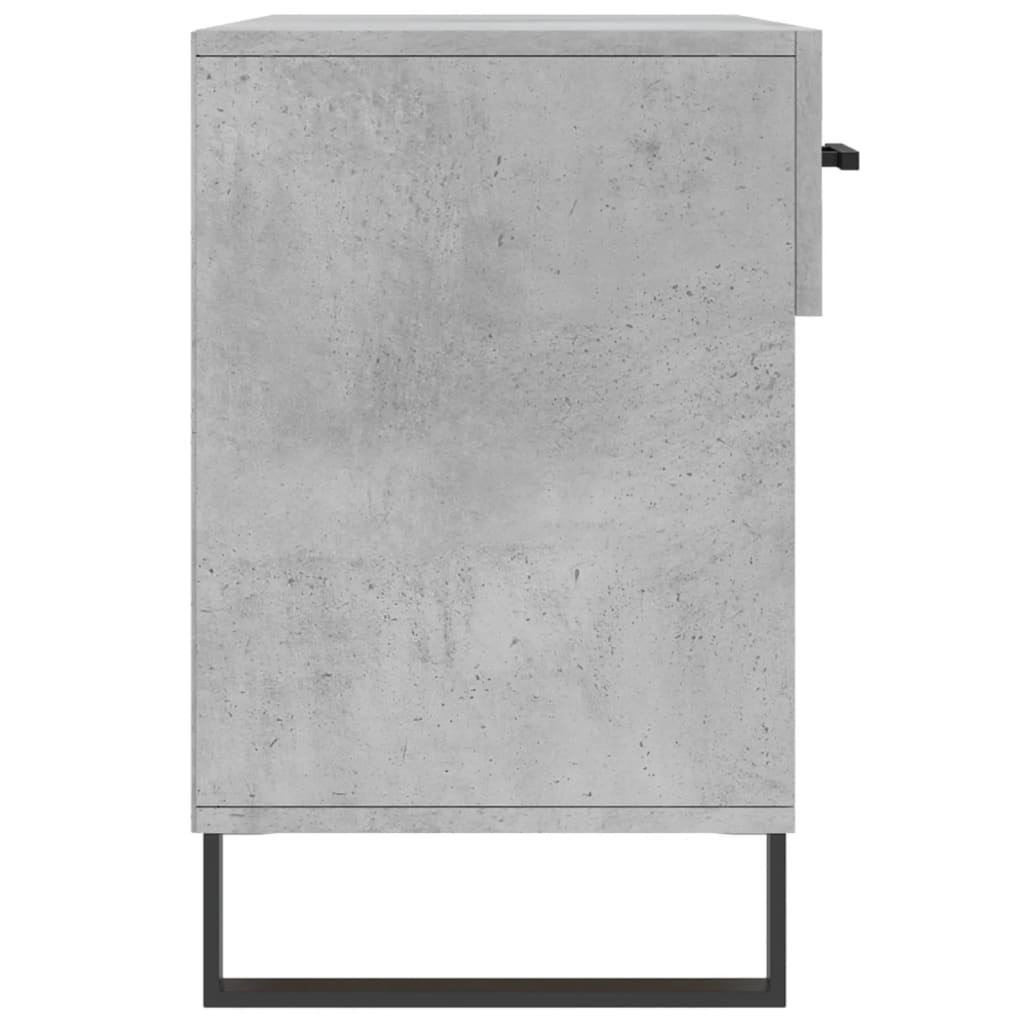 Klupa za cipele siva boja betona 102x35x55 cm konstruirano drvo