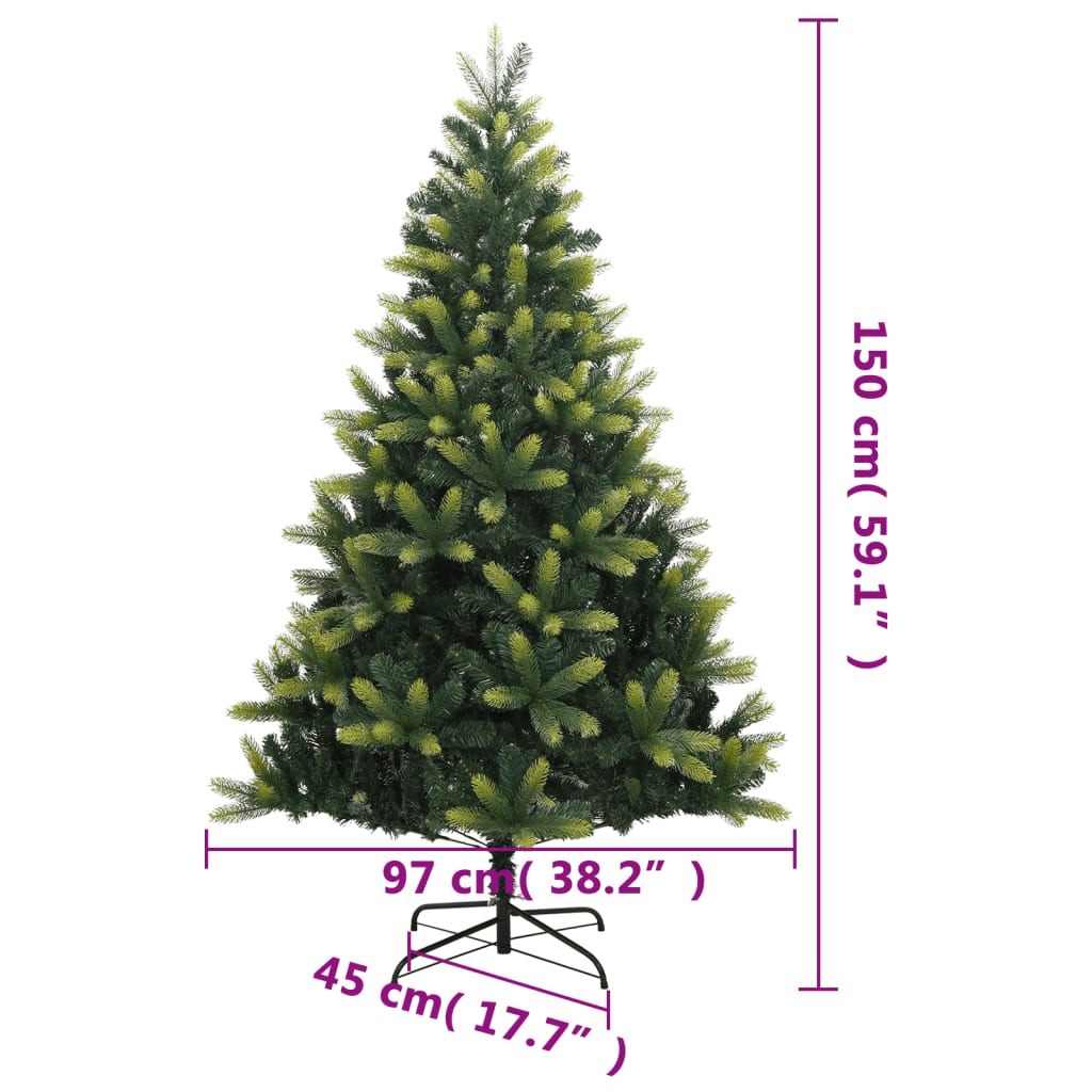 Umjetno božićno drvce sa šarkama i stalkom 150 cm