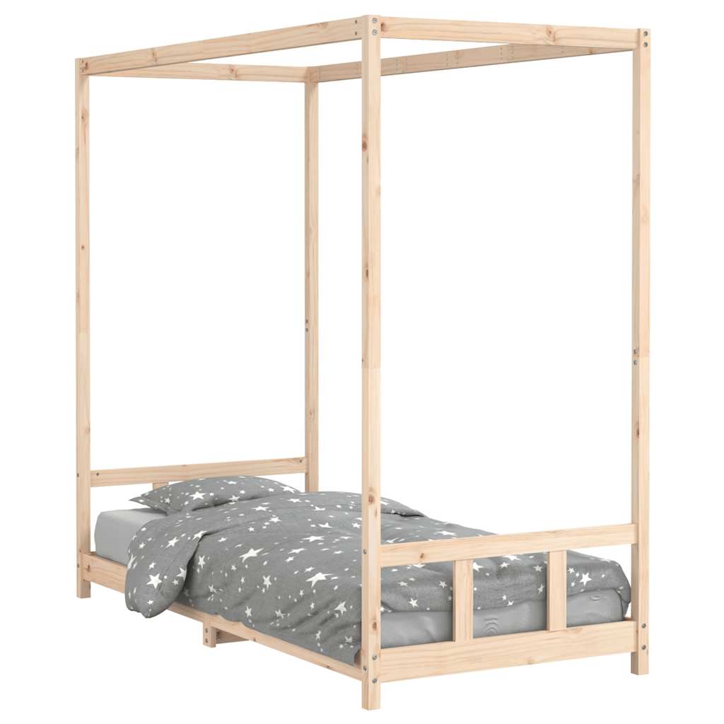 Okvir za dječji krevet 90 x 200 cm od masivne borovine