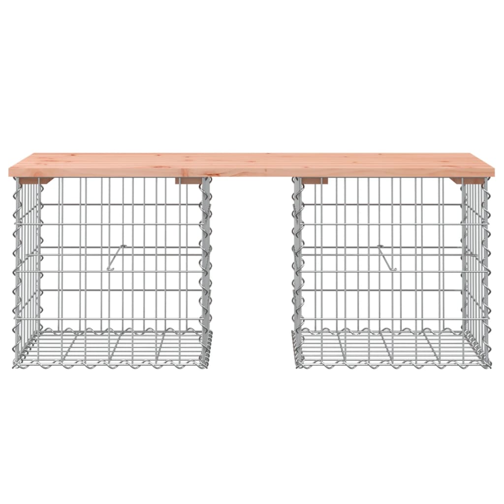 Vrtna klupa s gabionskim dizajnom 103x44x42 cm drvo duglazije