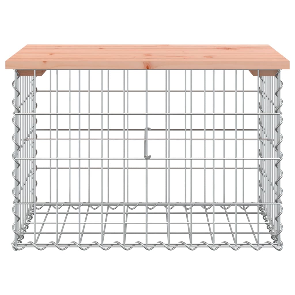 Vrtna klupa s gabionskim dizajnom 63x44x42 cm drvo duglazije
