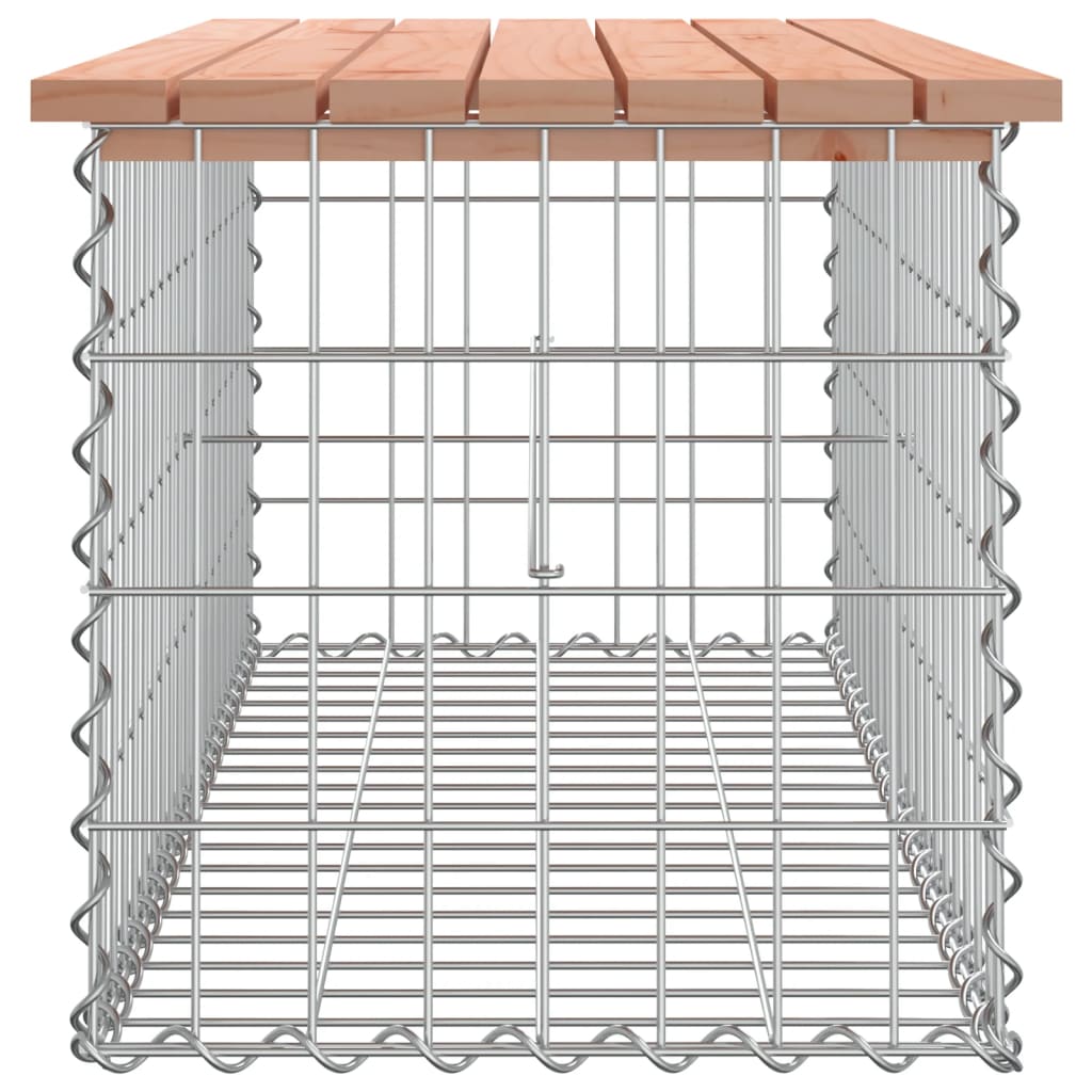 Vrtna klupa s gabionskim dizajnom 103x44x42 cm drvo duglazije