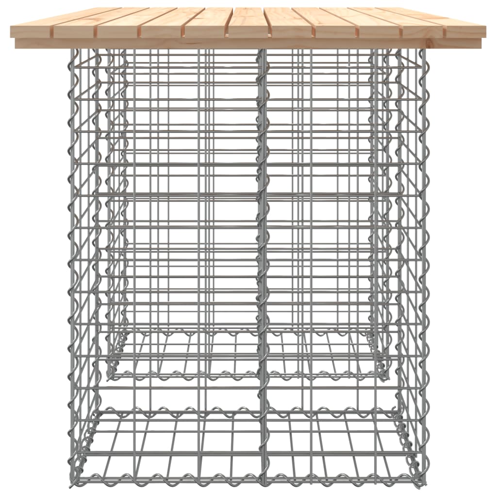 Vrtni stol Gabion dizajn 100x70x72 cm Masivno drvo Bor