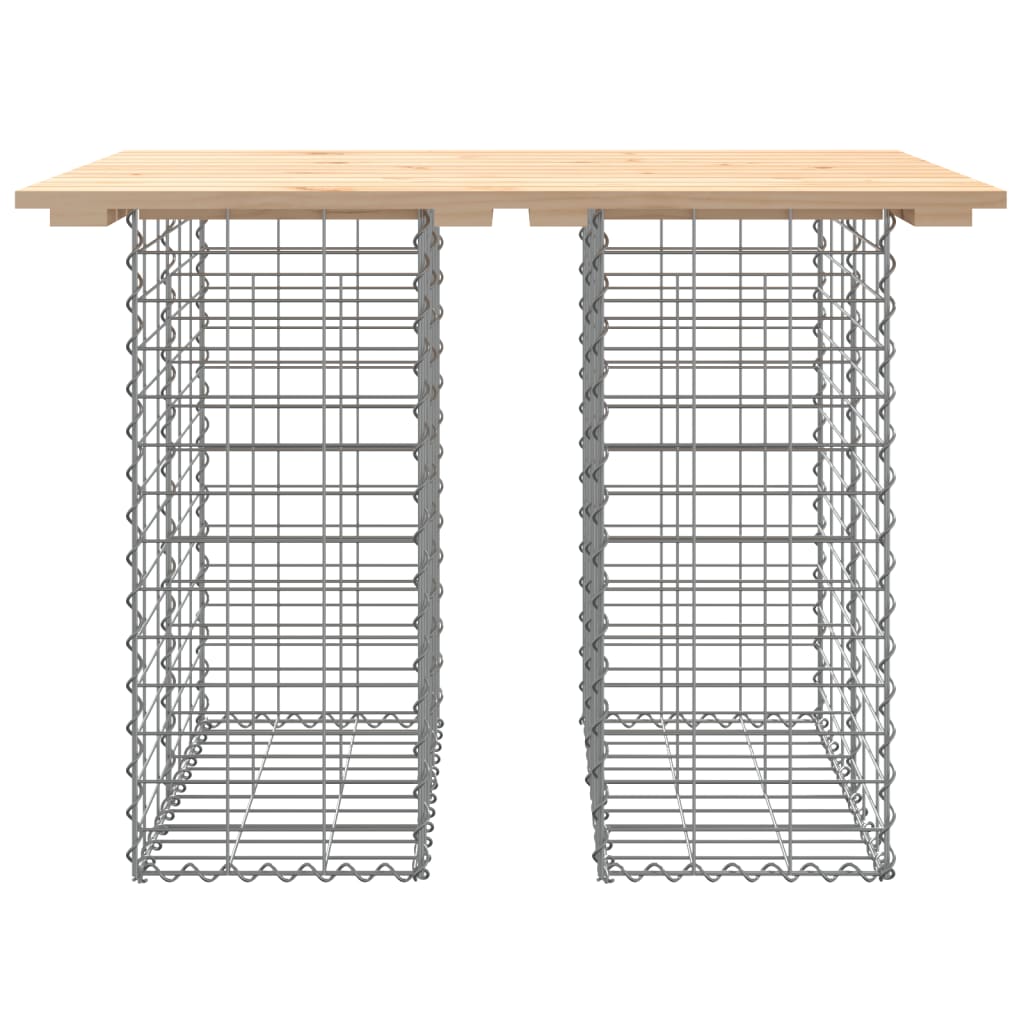 Vrtni stol Gabion dizajn 100x70x72 cm Masivno drvo Bor