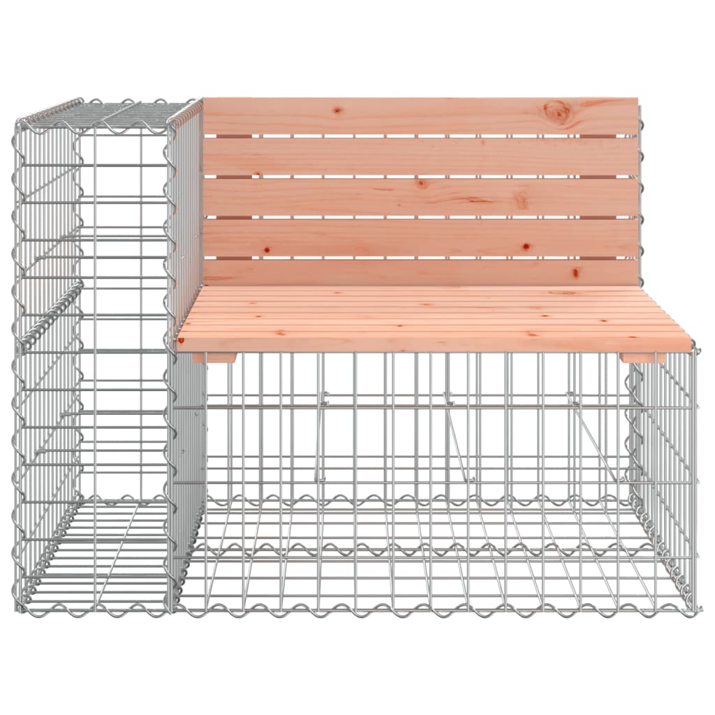 Vrtna klupa s gabionskim dizajnom 184x71x65,5 cm drvo duglazije