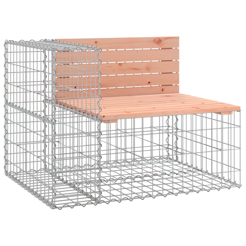 Vrtna klupa s gabionskim dizajnom 287x71x65,5 cm drvo duglazije