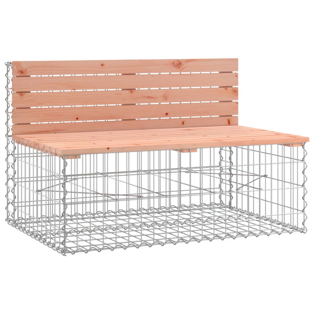 Vrtna klupa s gabionskim dizajnom 287x71x65,5 cm drvo duglazije