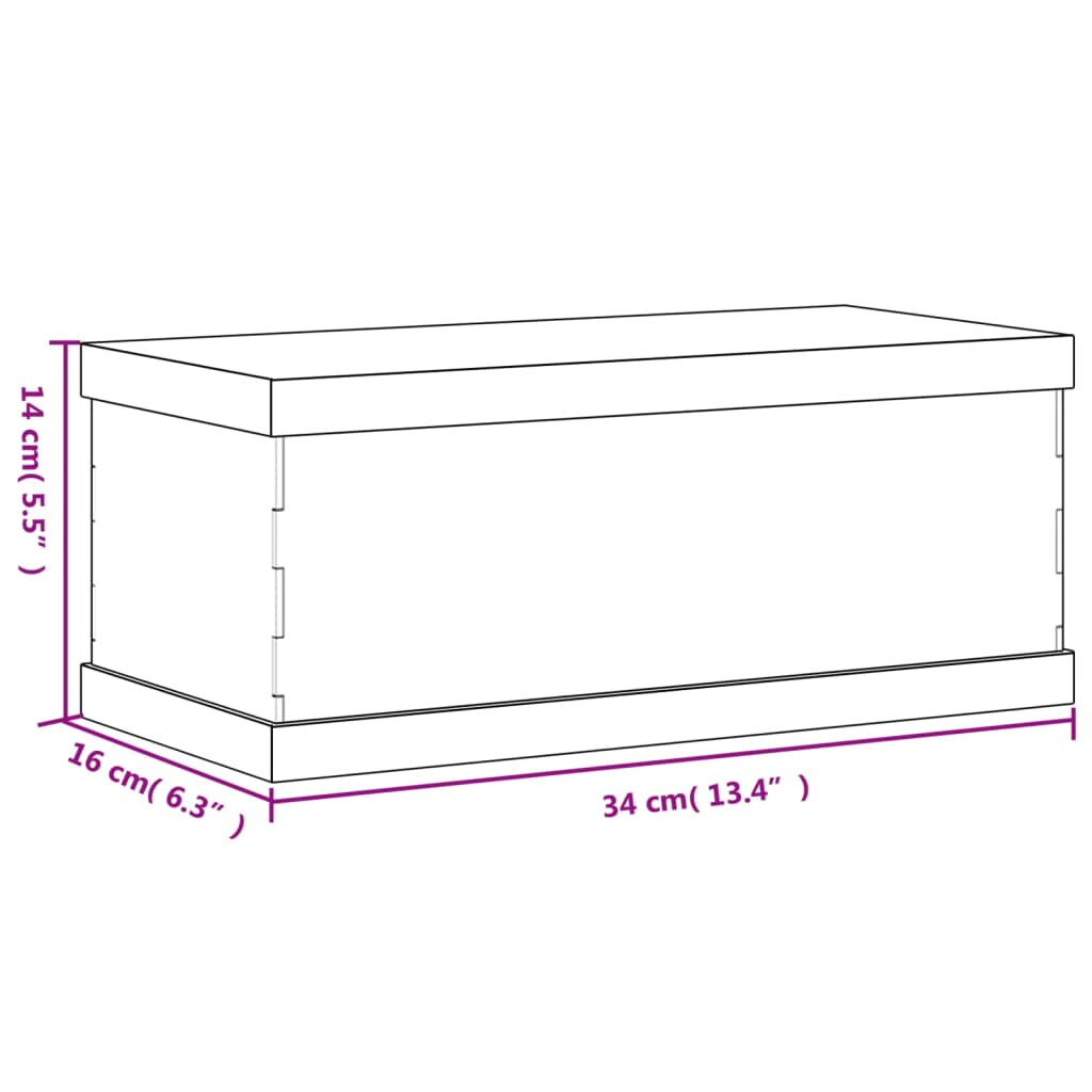 Kutija za izlaganje prozirna 34 x 16 x 14 cm akrilna