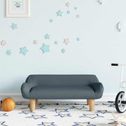 Dječja sofa tamnosiva 70x40x24 cm tkanina