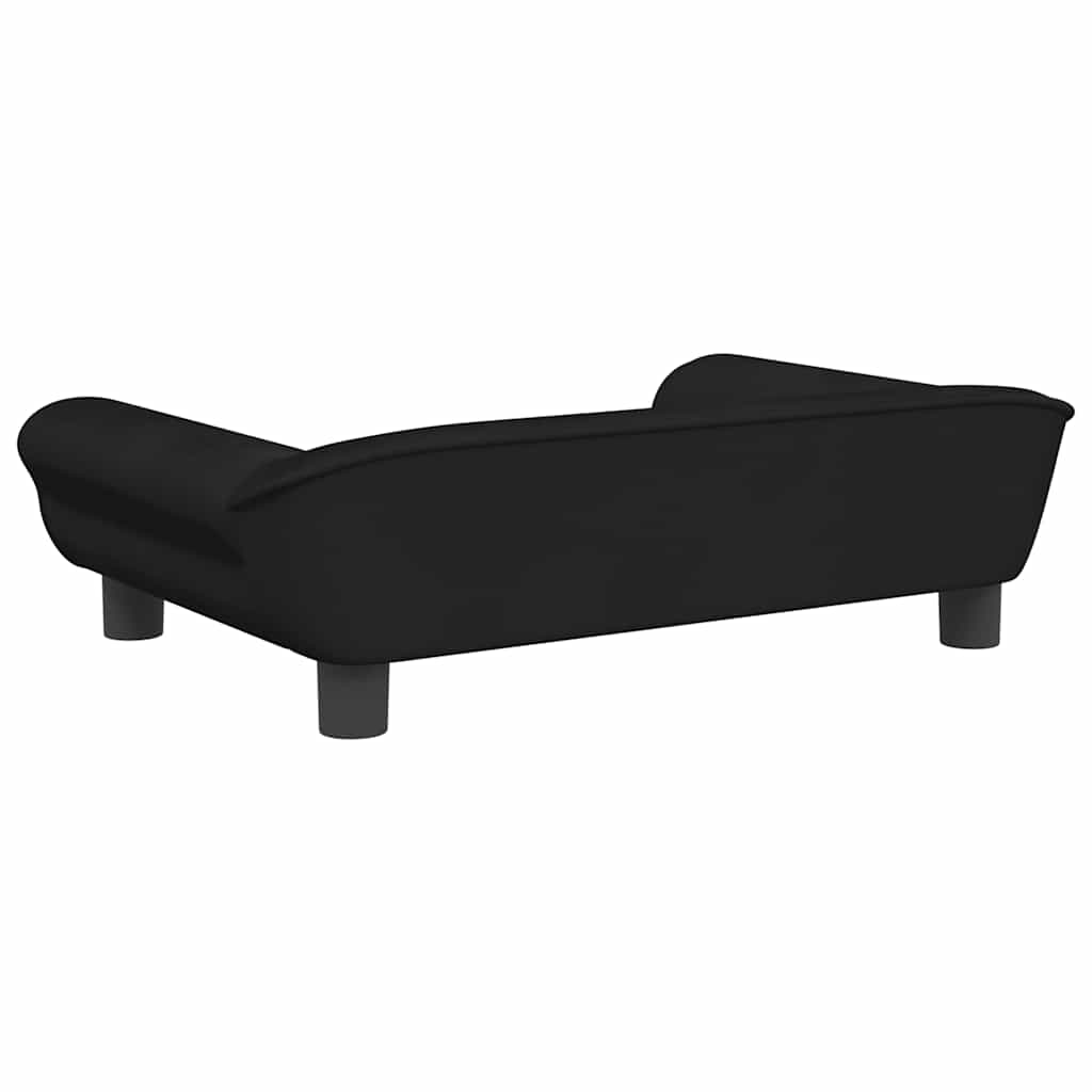 Dječja fotelja crna 70 x 45 x 26 cm baršunasta