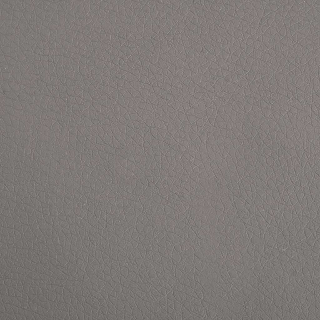 Dječja sofa s tabureom siva 100 x 50 x 30 cm od umjetne kože
