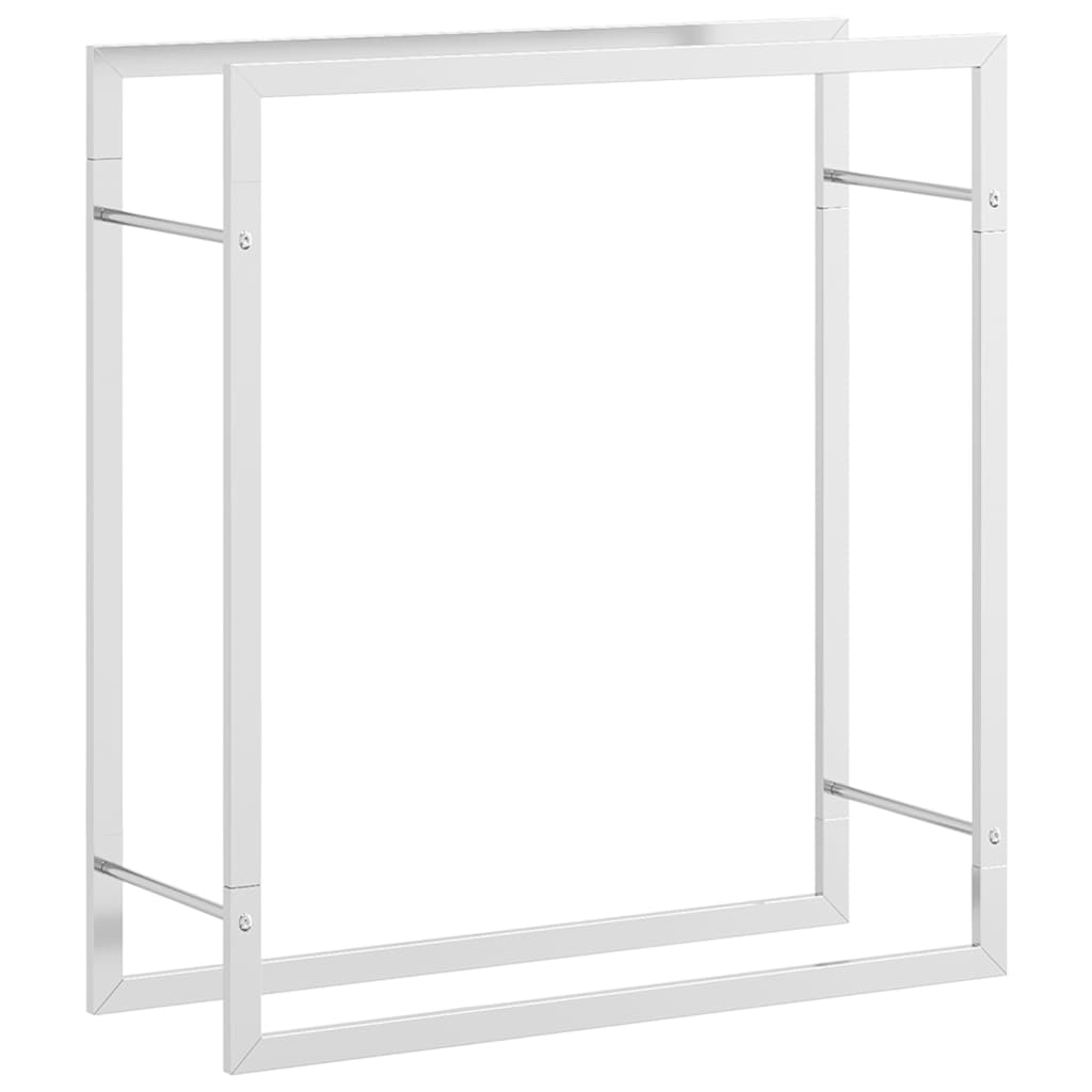 Stalak za drva za ogrjev 80x28x86 cm od nehrđajućeg čelika
