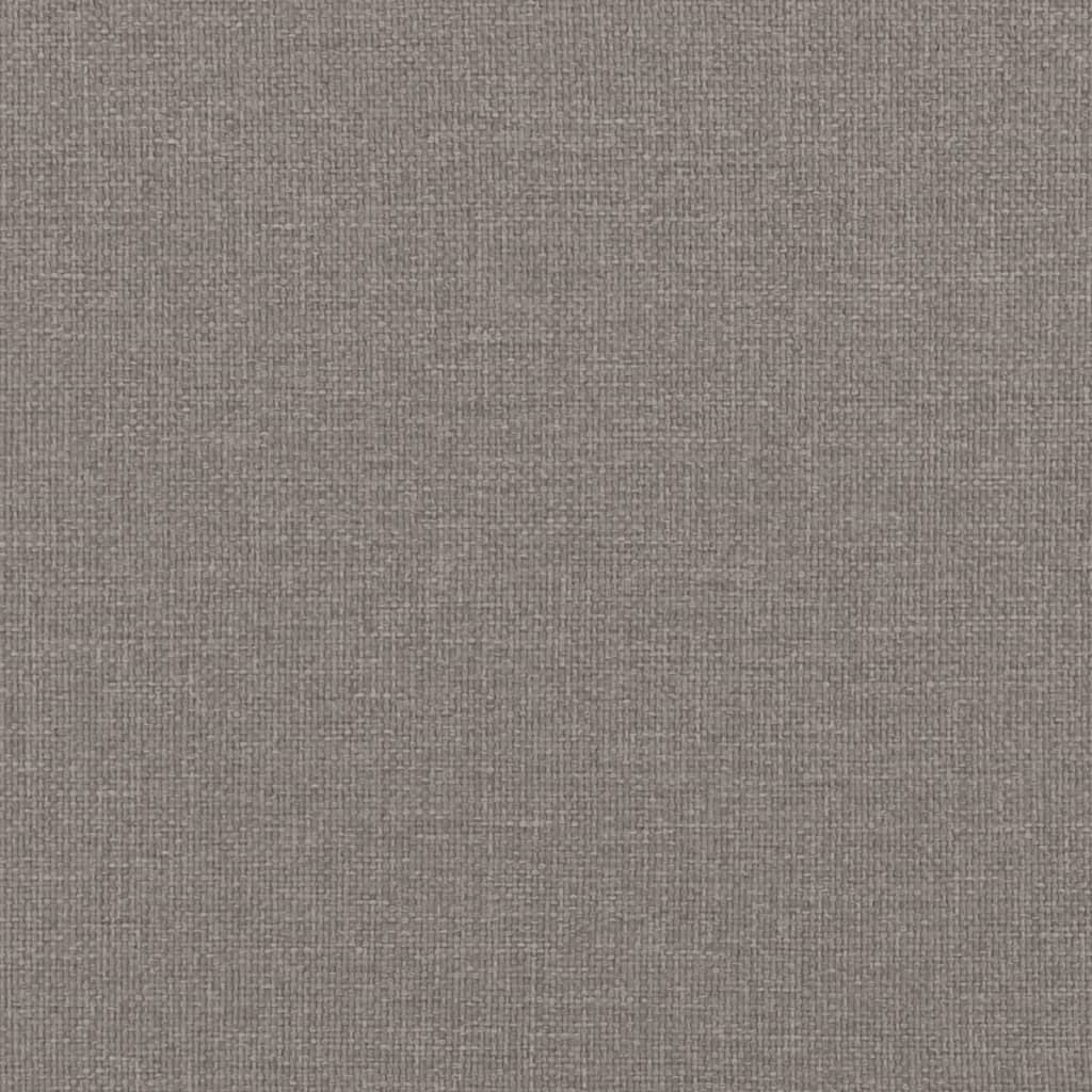 Dnevni krevet s madracem smeđesivi 90 x 200 cm od tkanine