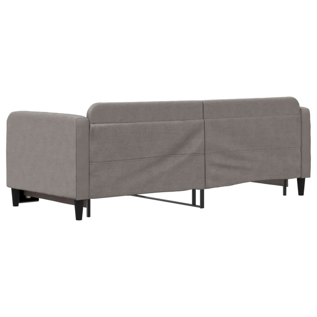 Dnevni krevet na razvlačenje smeđesivi 80 x 200 cm od tkanine