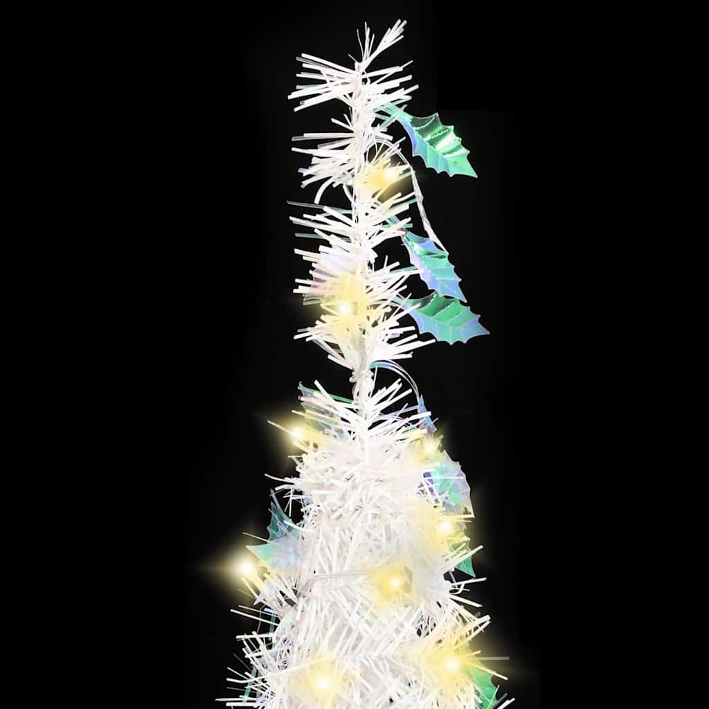 Umjetno božićno drvce 50 LED žarulja bijelo 120 cm