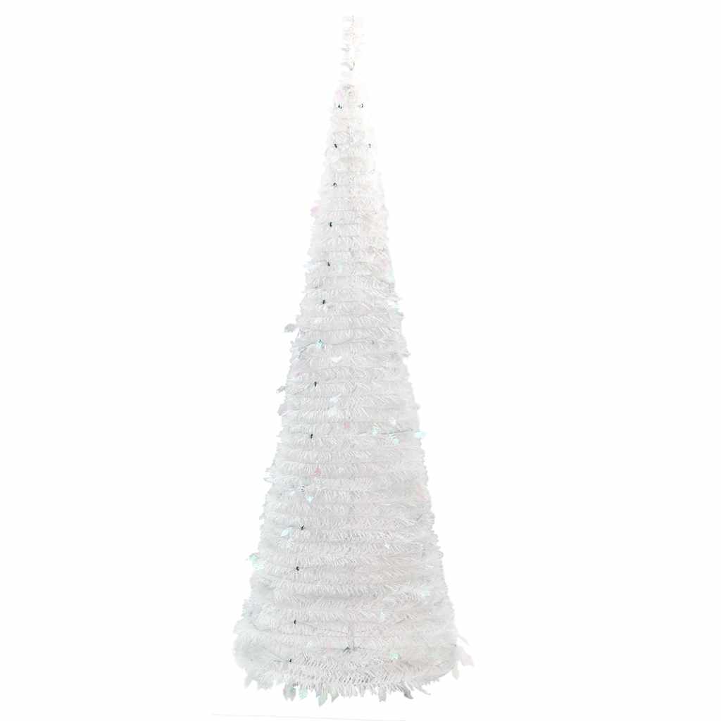 Umjetno božićno drvce 50 LED žarulja bijelo 120 cm