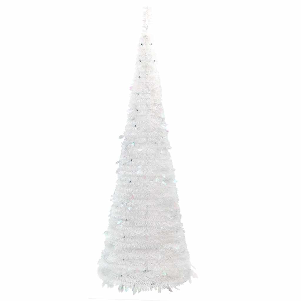 Umjetno božićno drvce 100 LED žarulja bijelo 150 cm