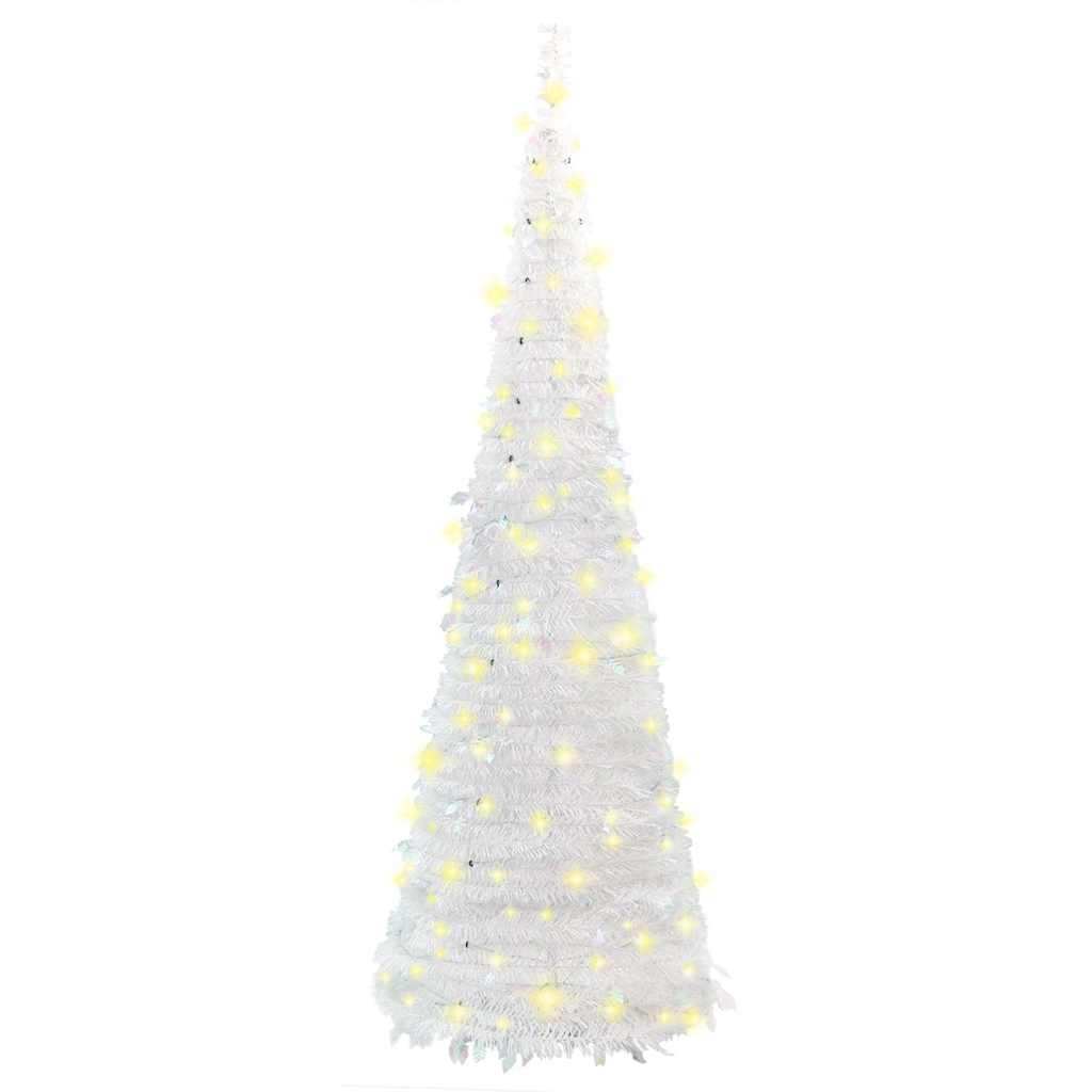 Umjetno božićno drvce 200 LED žarulja bijelo 210 cm