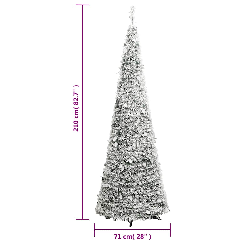 Umjetno božićno drvce sa snijegom 200 LED žarulja 210 cm