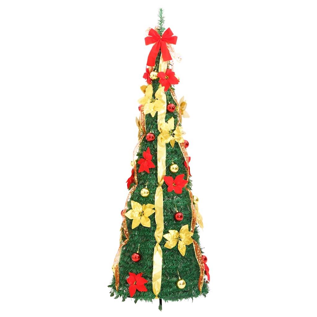 Umjetno božićno drvce 50 LED žarulja zeleno 120 cm