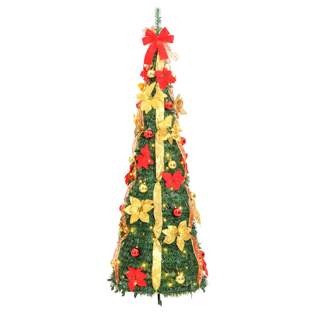 Umjetno božićno drvce 100 LED žarulja zeleno 150 cm