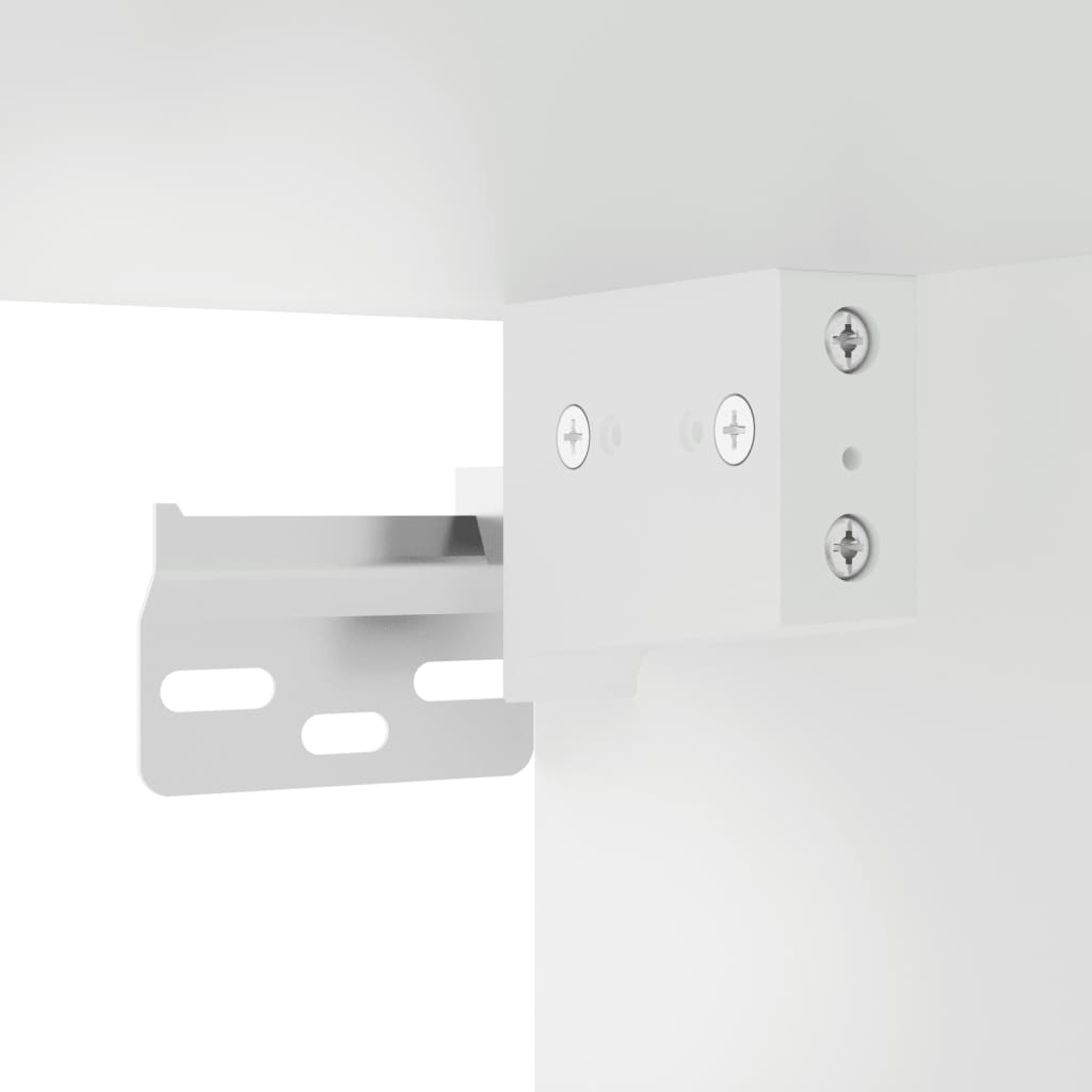 Zidni ormarići 2 kom bijeli od konstruiranog drva