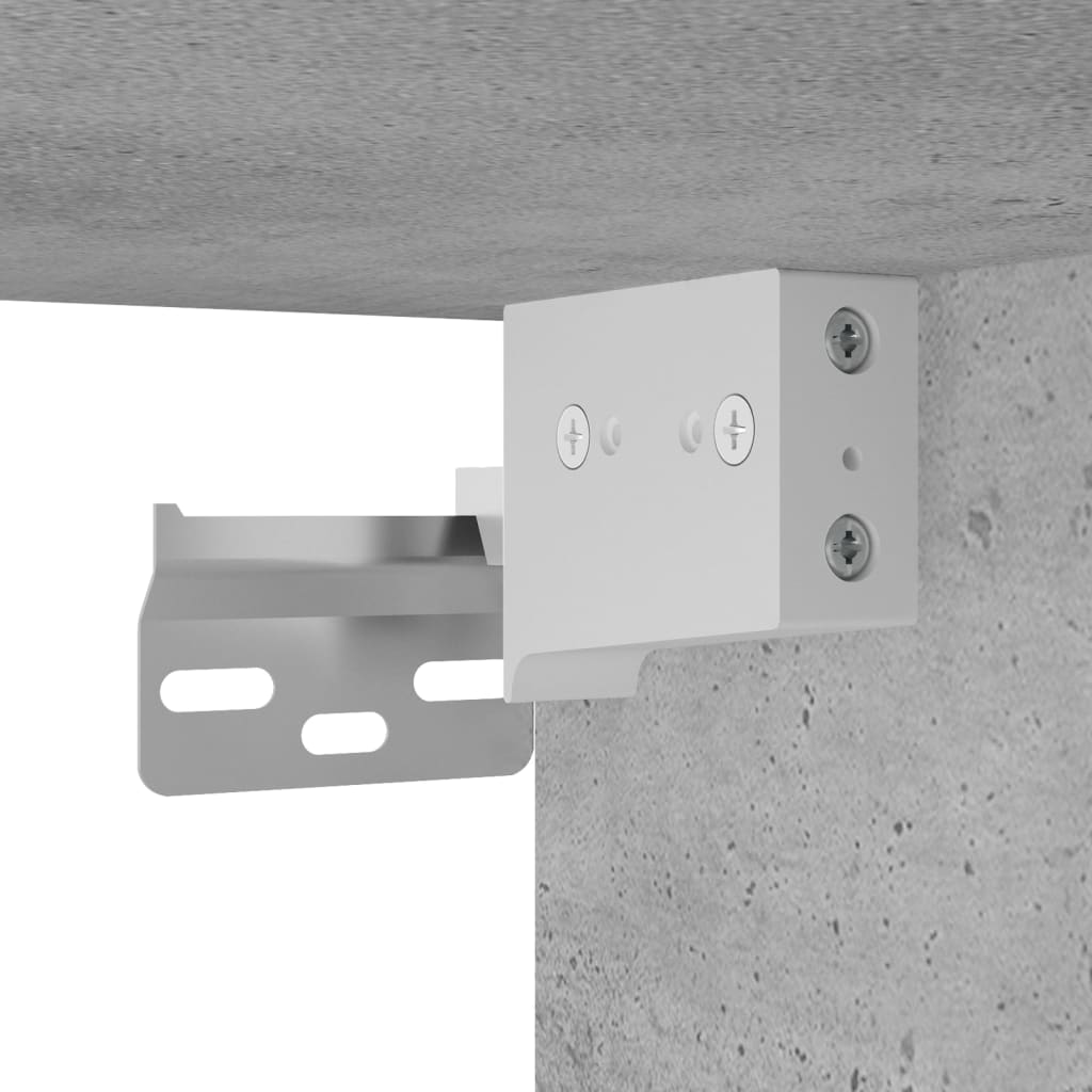 Zidni ormarići 2 kom siva boja betona od konstruiranog drva