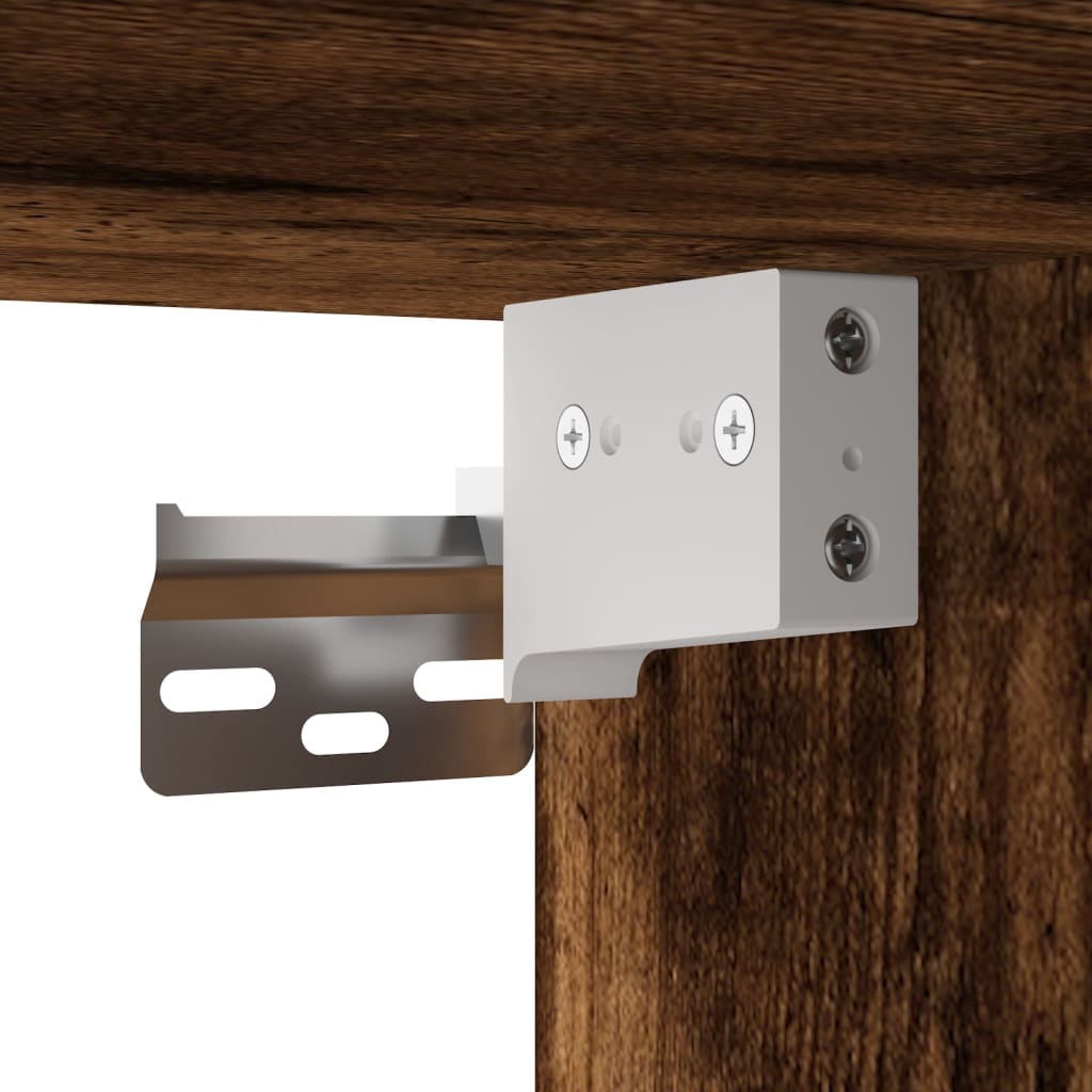 Zidni ormarići 2 kom boja dimljenog hrasta konstruirano drvo