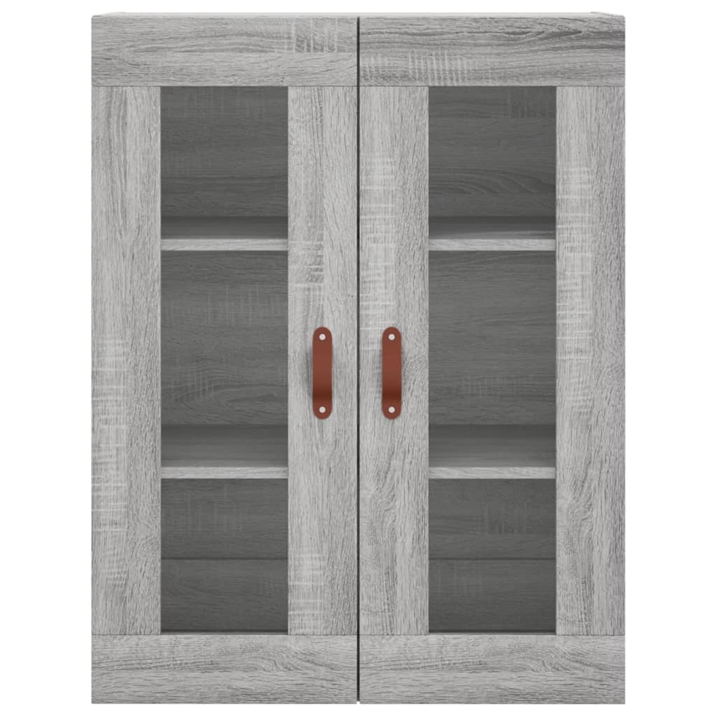 Visoka komoda siva sonome 69,5x34x180 cm od konstruiranog drva