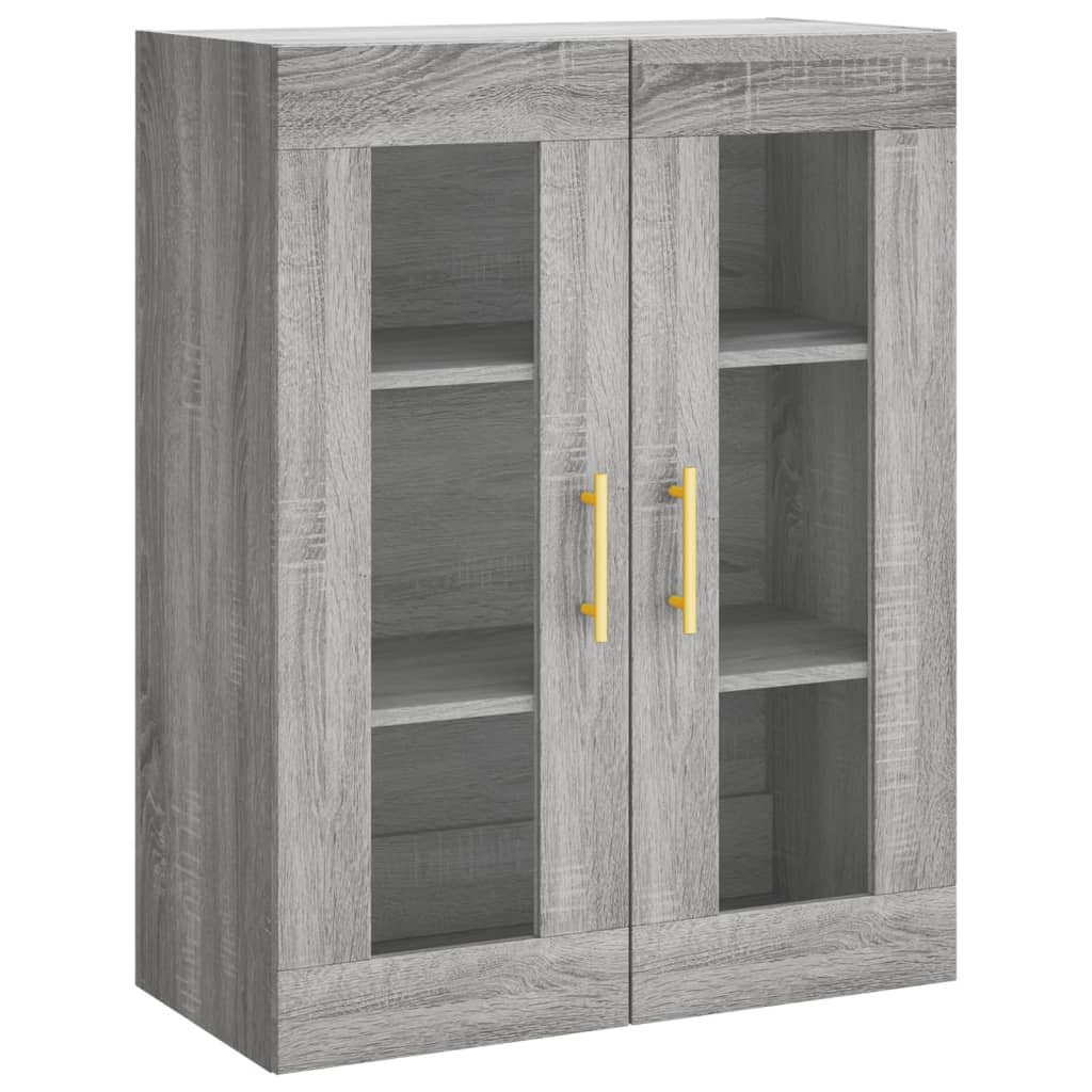 Visoka komoda siva sonome 69,5x34x180 cm od konstruiranog drva