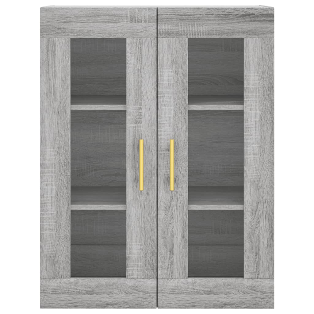 Visoka komoda siva sonome 69,5x34x180 cm od konstruiranog drva