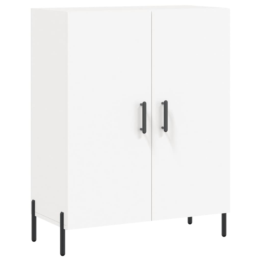 Visoka komoda bijela 69,5x34x180 cm konstruirano drvo
