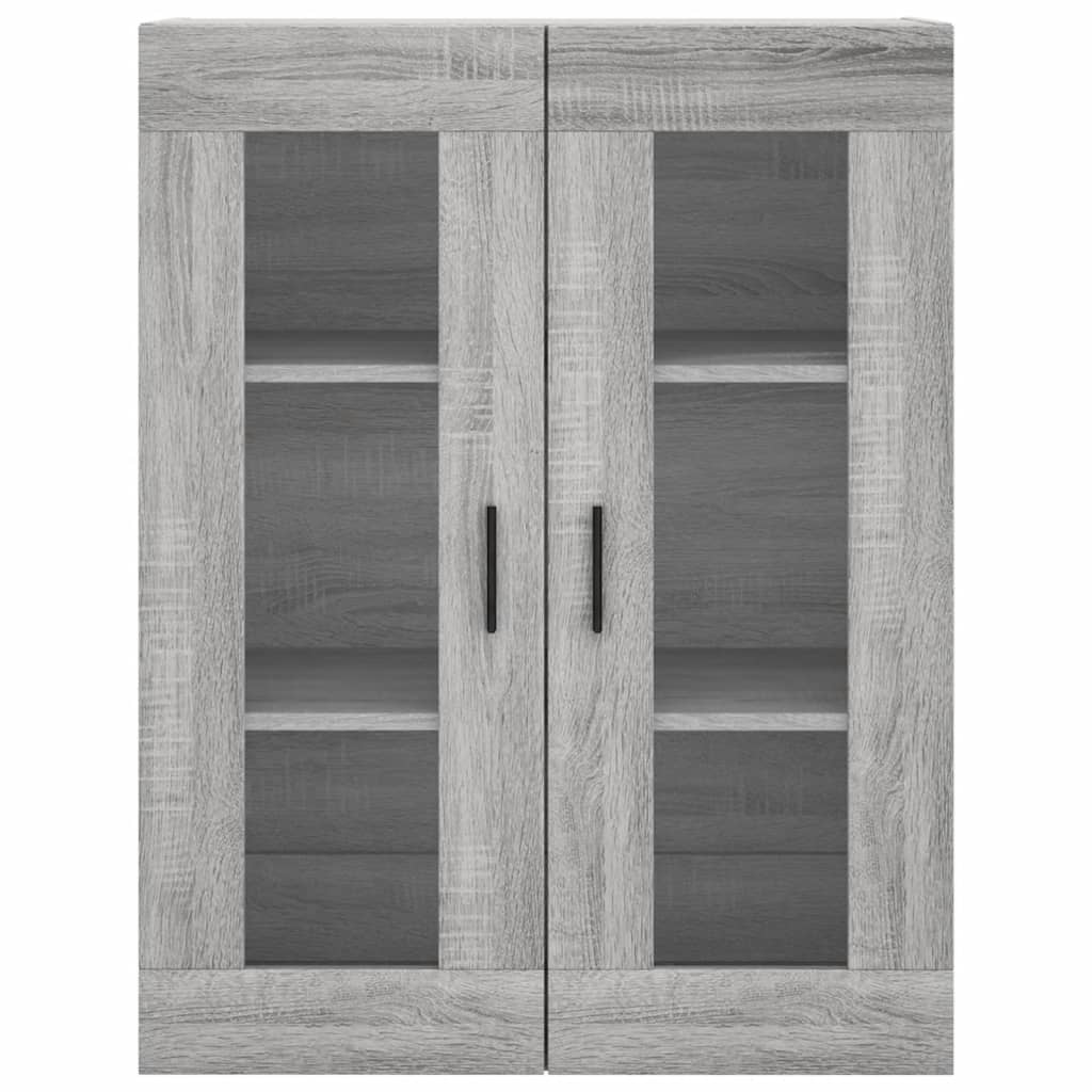 Visoka komoda siva sonome 69,5x34x180 cm od konstruiranog drva