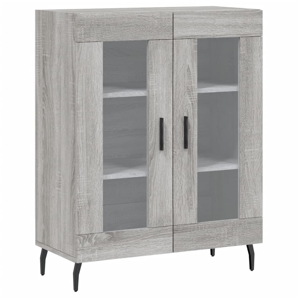 Visoka komoda siva sonome 69,5x34x180 cm od konstruiranog drva