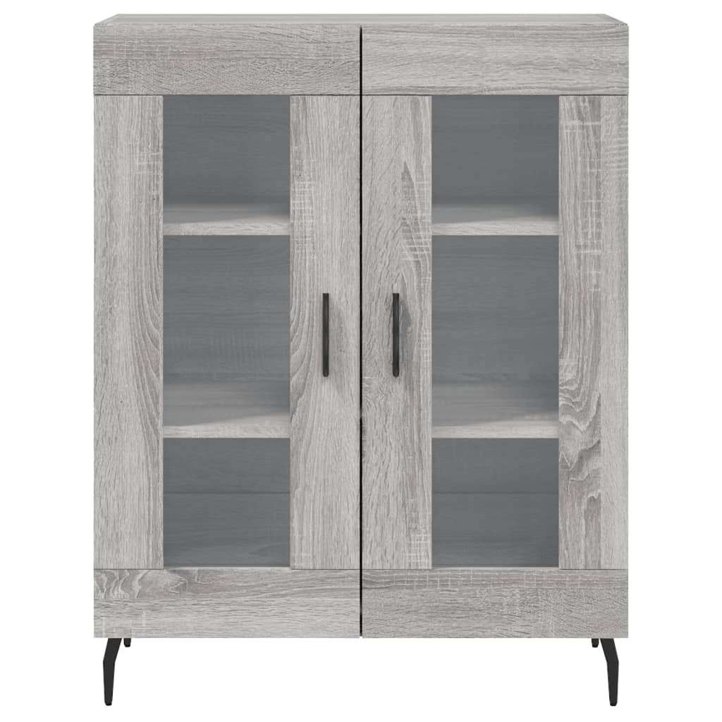 Visoka komoda siva sonome 69,5x34x180 cm od konstruiranog drva